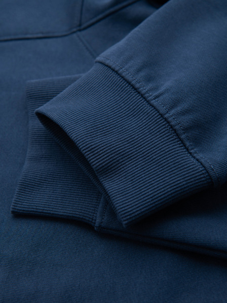 Ombre Clothing Мъжки спортни панталони BASIC джогър с жебрована крачола - тъмно сини V4 OM-PABS-0305 Ombre Clothing