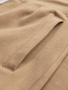 Ombre Clothing Мъжки памучни суитшърт BASIC с необшит край - кафяво V2 OM-PABS-0304 Ombre Clothing
