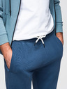 Ombre Clothing Мъжки памучни спортни панталони BASIC без подплата - тъмно сини V4 OM-PABS-0304 Ombre Clothing