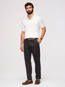 Ombre Clothing Мъжки панталони чино REGULAR FIT - черни V5 OM-PACP-0293 Ombre Clothing