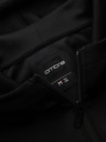 Ombre Clothing Мъжко суитшърт на цип с качулка и кант - черно V1 B1717 Ombre Clothing