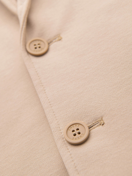 Ombre Clothing Мъжки плетен сако с тънко кроене slim fit с фина структура - бежово V5 M165 Ombre Clothing