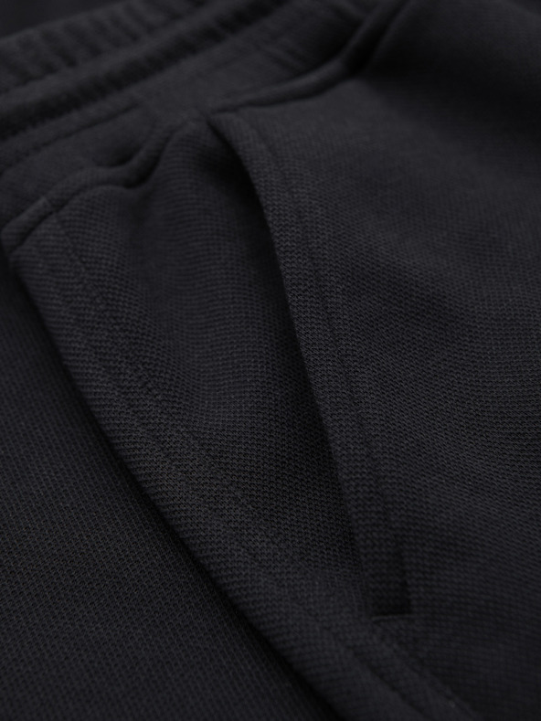 Ombre Clothing Мъжки структурирани шорти REGULAR FIT - черно V2 OM-SRSK-0124 Ombre Clothing