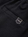 Ombre Clothing Мъжки шорти REGULAR FIT от френски фротирани плет - черно V4 OM-SRSK-0196 Ombre Clothing