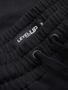 Ombre Clothing Мъжки шорти REGULAR FIT от френски фротирани плет - черно V4 OM-SRSK-0196 Ombre Clothing
