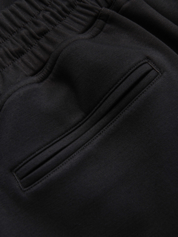 Ombre Clothing Мъжки шорти REGULAR FIT от гладък плет - черно V1 OM-SRBC-0153 Ombre Clothing