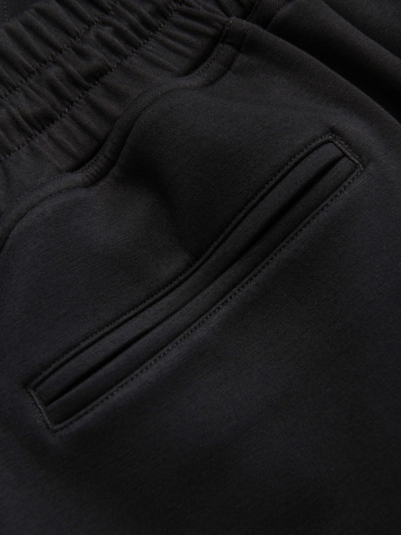 Ombre Clothing Мъжки шорти REGULAR FIT от гладък плет - черно V1 OM-SRBC-0153 Ombre Clothing