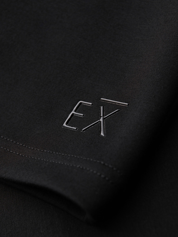 Ombre Clothing Мъжки шорти REGULAR FIT от гладък плет - черно V1 OM-SRBC-0153 Ombre Clothing