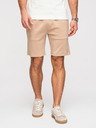 Ombre Clothing Мъжки шорти REGULAR FIT от гладък плет - бежово V3 OM-SRBC-0153 Ombre Clothing