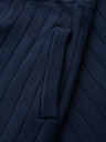 Ombre Clothing Мъжки структурирани вискозни шорти REGULAR - тъмно синьо V2 OM-SRCS-0203 Ombre Clothing