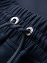 Ombre Clothing Мъжки шорти от гладък плет REGULAR FIT - тъмно синьо V4 OM-SRBC-0153 Ombre Clothing