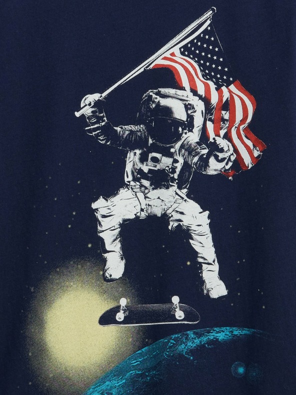 GAP Бебешка тениска с щампа Gap