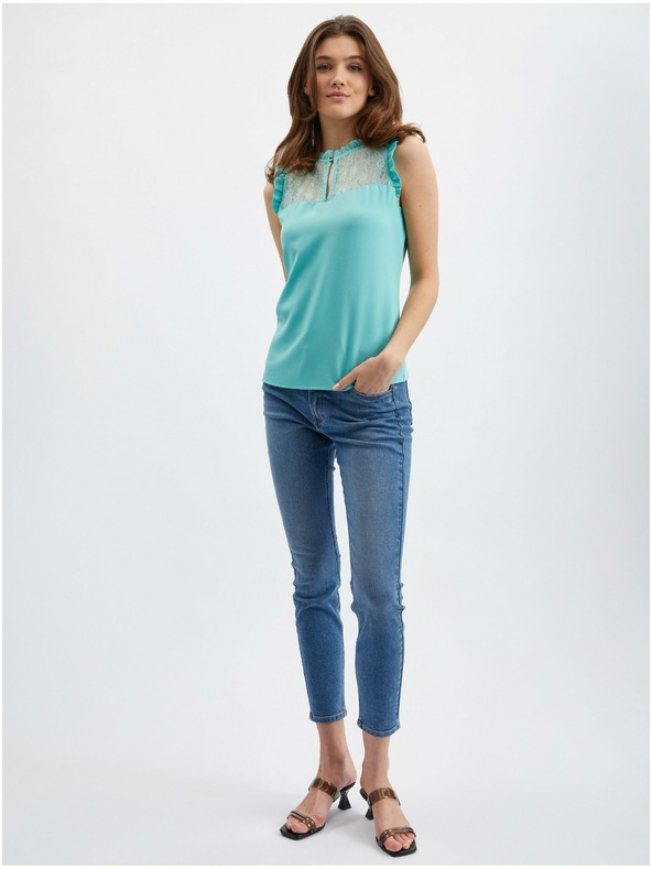 Orsay Тюркоазена дамска блуза ORSAY