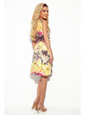 numoco Плоска рокля с жълт леопардов принт Numoco VICTORIA