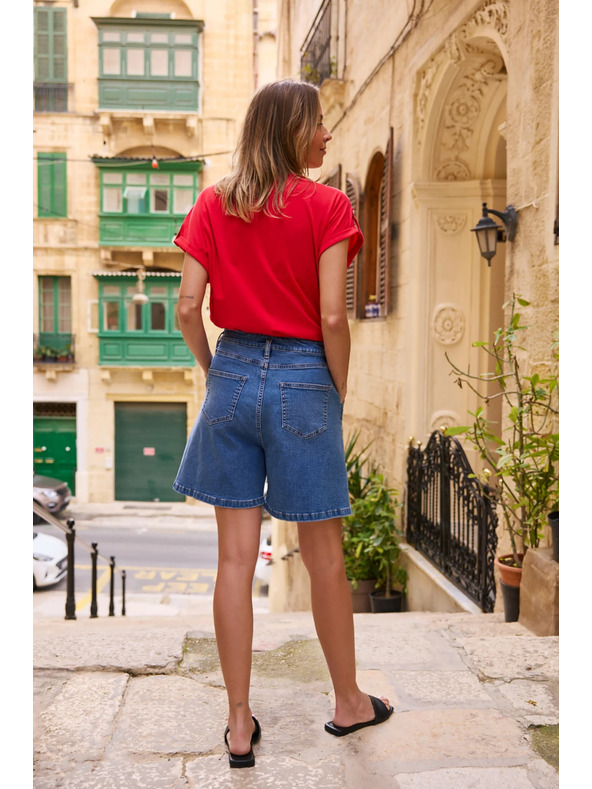 Moodo Сини дънкови шорти Moodo