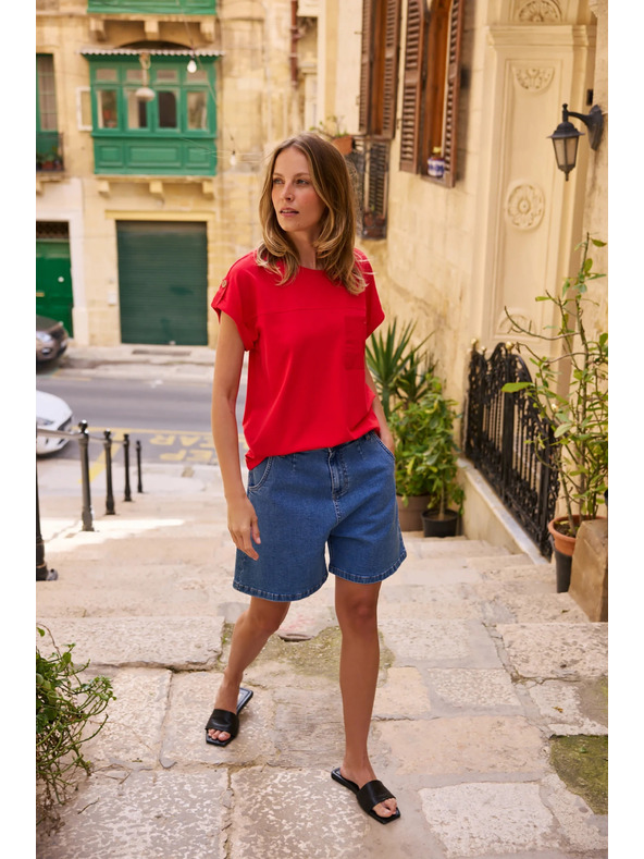 Moodo Сини дънкови шорти Moodo