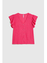 Moodo Блуза с V деколте фуксия Moodo