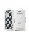 DKNY PC/TPU кариран модел заден капак за iPhone 15 Pro черен DKNY