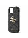 Guess Guess PU 4G Metal Logo Заден капак за iPhone 12 Pro Max Grey