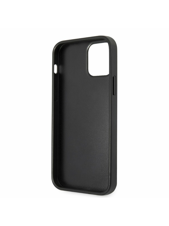 Guess Guess PU 4G Metal Logo Заден капак за iPhone 12 Pro Max Grey