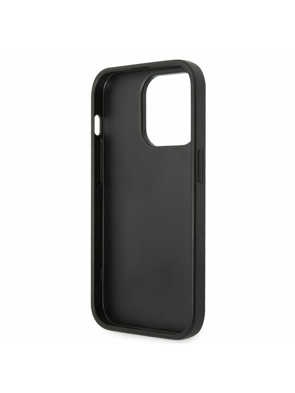 Guess Guess PU 4G метално лого заден капак за iPhone 14 Pro сив