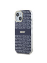 DKNY PC/TPU Repeat Pattern Tonal Stripe Magsafe Back Cover за iPhone 15 Blue DKNY