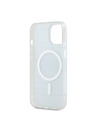 DKNY PC/TPU Repeat Pattern Tonal Stripe Magsafe Back Cover за iPhone 15 Blue DKNY