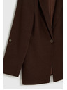 Moodo Сако със смес от лен кафяво Moodo