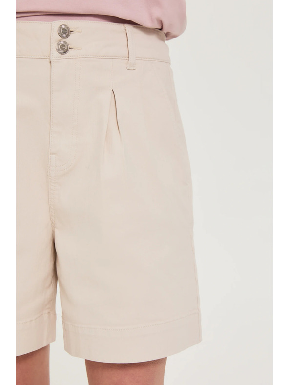 Moodo Гладки шорти бежови Moodo