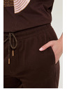 Moodo Памучни шорти кафяви Moodo