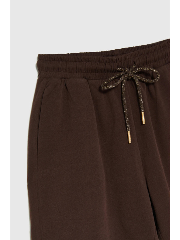 Moodo Памучни шорти кафяви Moodo