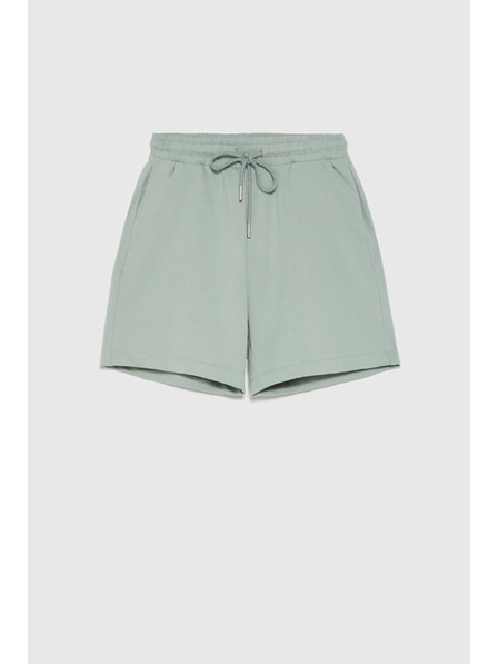 Moodo Памучни шортки маслинен Moodo