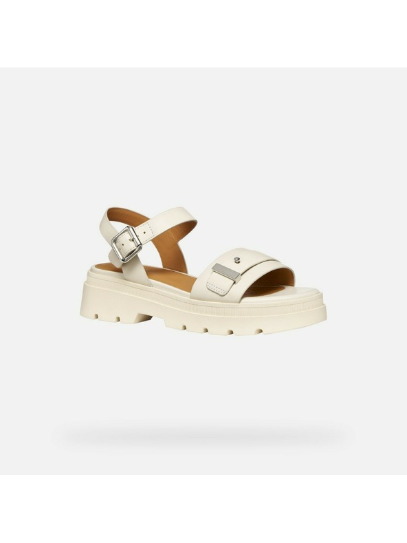 Geox Кремави дамски сандали Geox Adacter S B