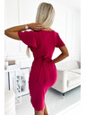 numoco Рокля с широко деколте - фуксия Numoco NINA