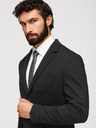 Ombre Clothing Мъжко черно сако SLIM с фина текстура