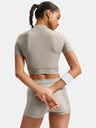 Under Armour Дамска тениска Under Armour HeatGear Crop Mock SS-BRN