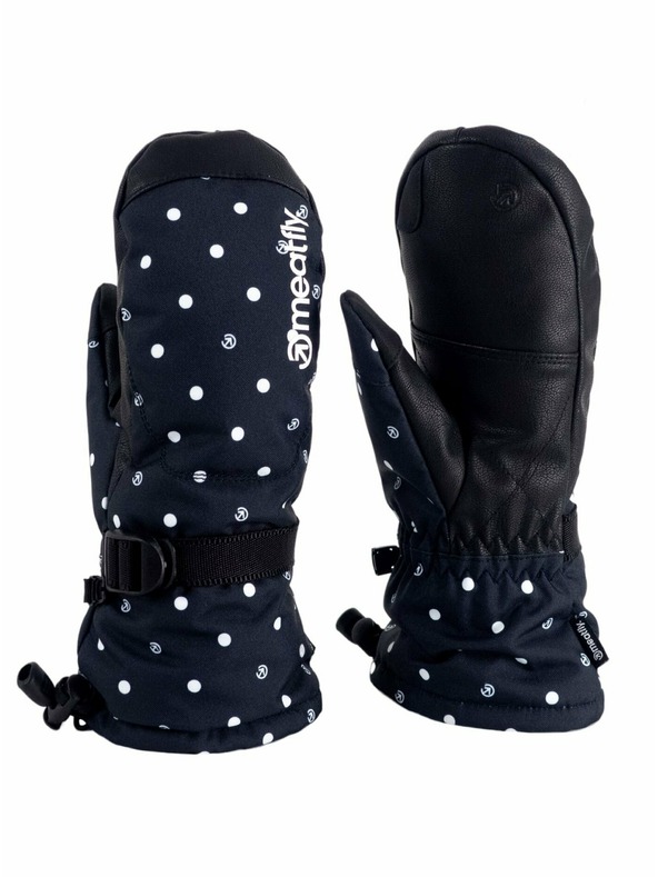 Meatfly Meatfly женски ръкавици Manson Black Dots
