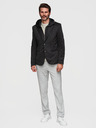 Ombre Clothing Стилно мъжко сако със съемна подплата и регулируемо качулка - черно V1 M168 Ombre Clothing