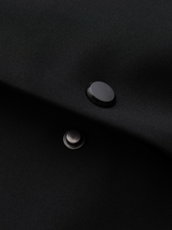 Ombre Clothing Стилно мъжко сако със съемна подплата и регулируемо качулка - черно V1 M168 Ombre Clothing