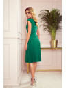 numoco Плисирана рокля с къс ръкав - зелена Numoco LILA