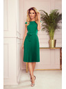 numoco Плисирана рокля с къс ръкав - зелена Numoco LILA