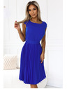 numoco Плисирана рокля с къс ръкав - синя Numoco LILA