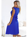 numoco Плисирана рокля с къс ръкав - синя Numoco LILA