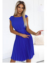numoco Плисирана рокля с къс ръкав - синя Numoco LILA