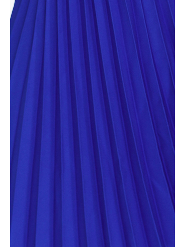 numoco Плисирана рокля с къс ръкав - синя Numoco LILA