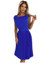 numoco Плисирана рокля с къс ръкав - синя Numoco LILA
