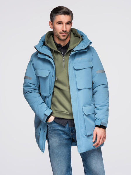 Ombre Clothing Мъжко изолирано дълго яке Ombre Clothing