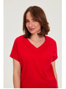 Moodo Блуза от памук червена Moodo