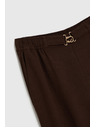 Moodo Панталони със съдържание на лен кафяви Moodo