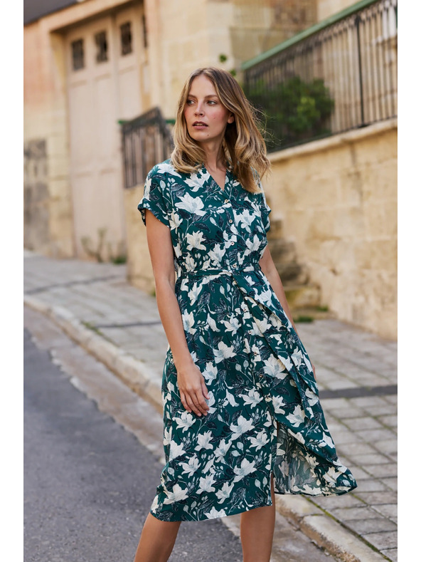 Moodo Рокли от вискоза зелени Moodo